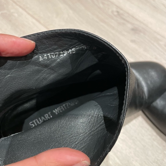 Stuart Weitzman Bacari Bootie Block Heel Napa Leather - Picture 11 of 12